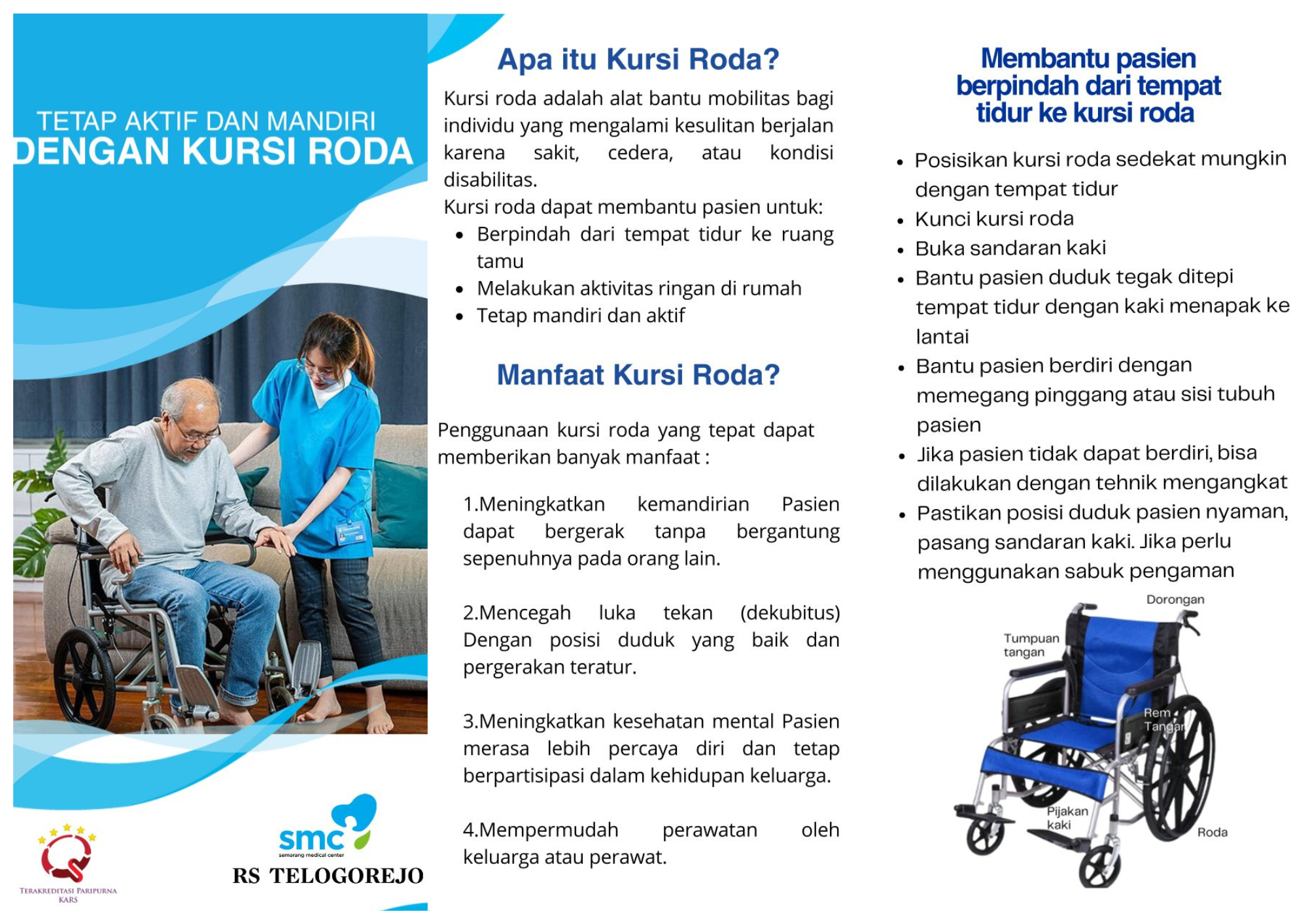 Tetap aktif dan mandiri dengan kursi roda